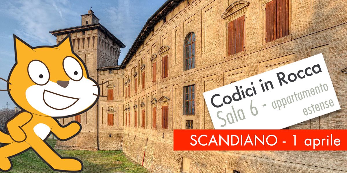 CoderdojoRE's tweet image. Scratch torna a Scandiano, stavolta in un ambiente decisamente nobile.
Sabato 1 aprile, Rocca di Scandiano
coderdojoroccascandiano.eventbrite.it