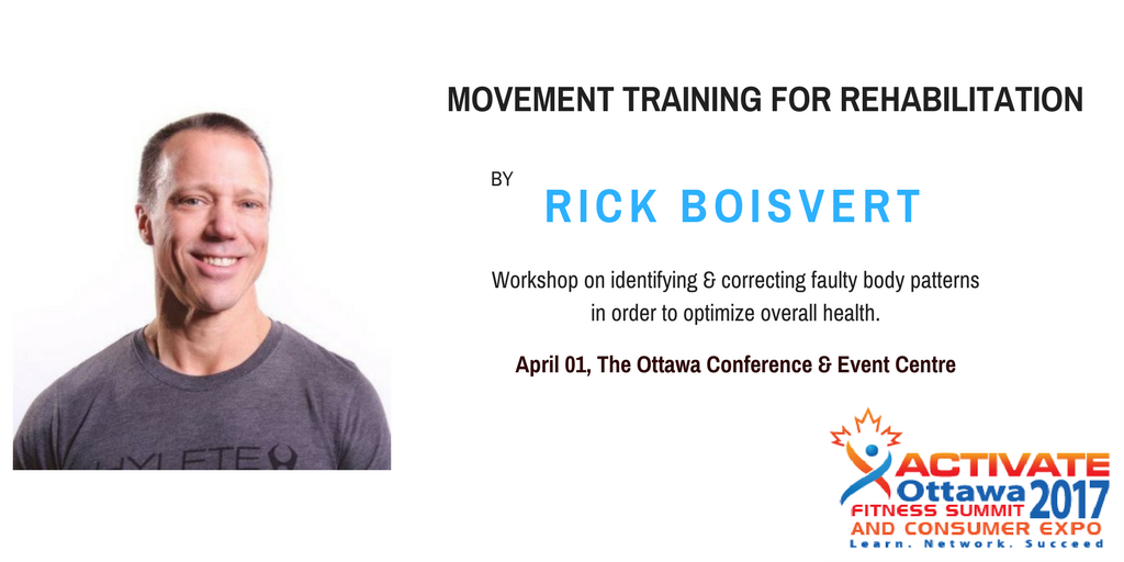 ActivateExpoCA's tweet photo. Movement Training for Rehabilitation! Rick Boisvert @canfitpro @CSEPdotCA CECs @humanvers2 #ActivateExpo Ottawa Apr1 https://t.co/eWPY3JTJqp https://t.co/0zs9tcwNW7