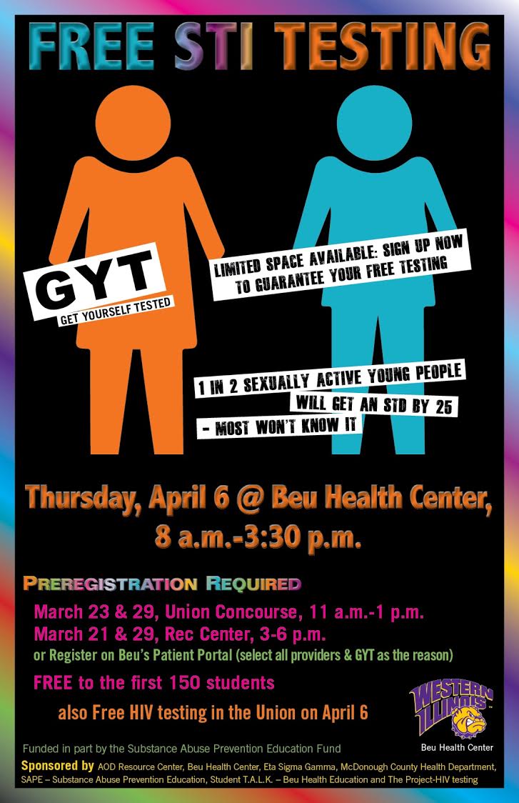 April 6th #GYT Free STI testing! Are you #STIfree ?
