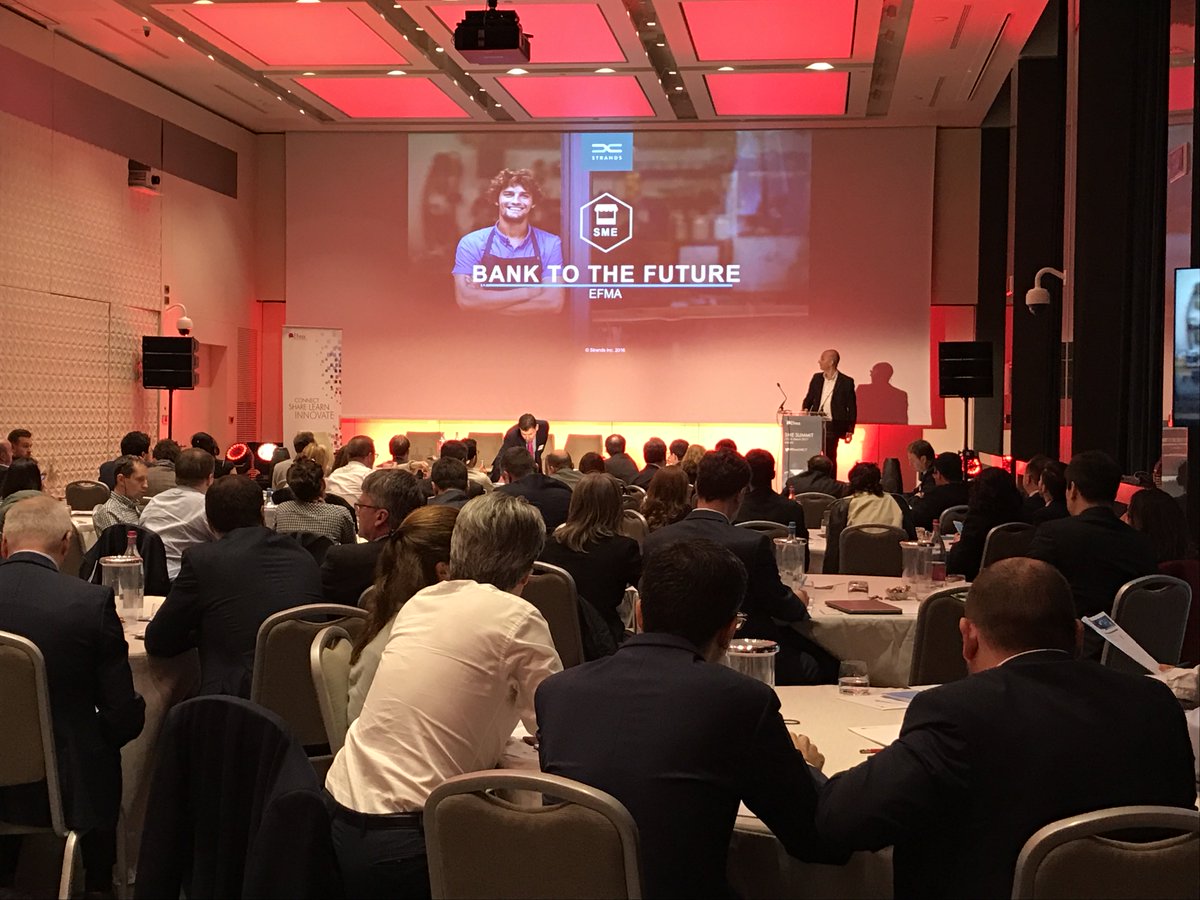 WeAreQorus's tweet photo. #Fintech pitch at #EfmaSME17: Luis Rodriguez VP #Digital Solutions @StrandsFinance - #bank to the future! #SMEbanking #SME #digitaloffering https://t.co/1f7z1yDN8z