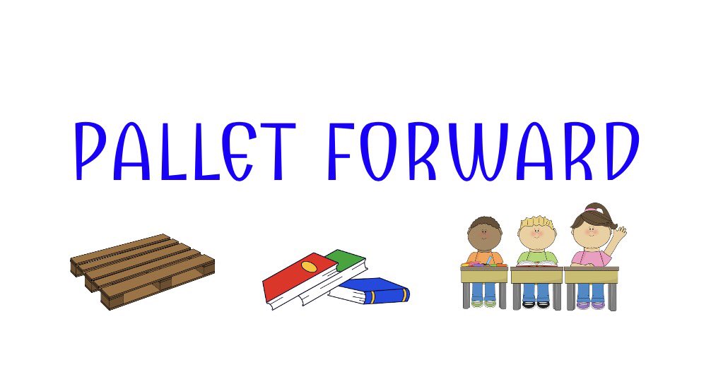 raeprunty's tweet photo. By using shipping pallets, @gia_thorpe &amp; I will be making desks for children in our latest project, Pallet Forward. More details coming soon https://t.co/ZcJji9wYTc
