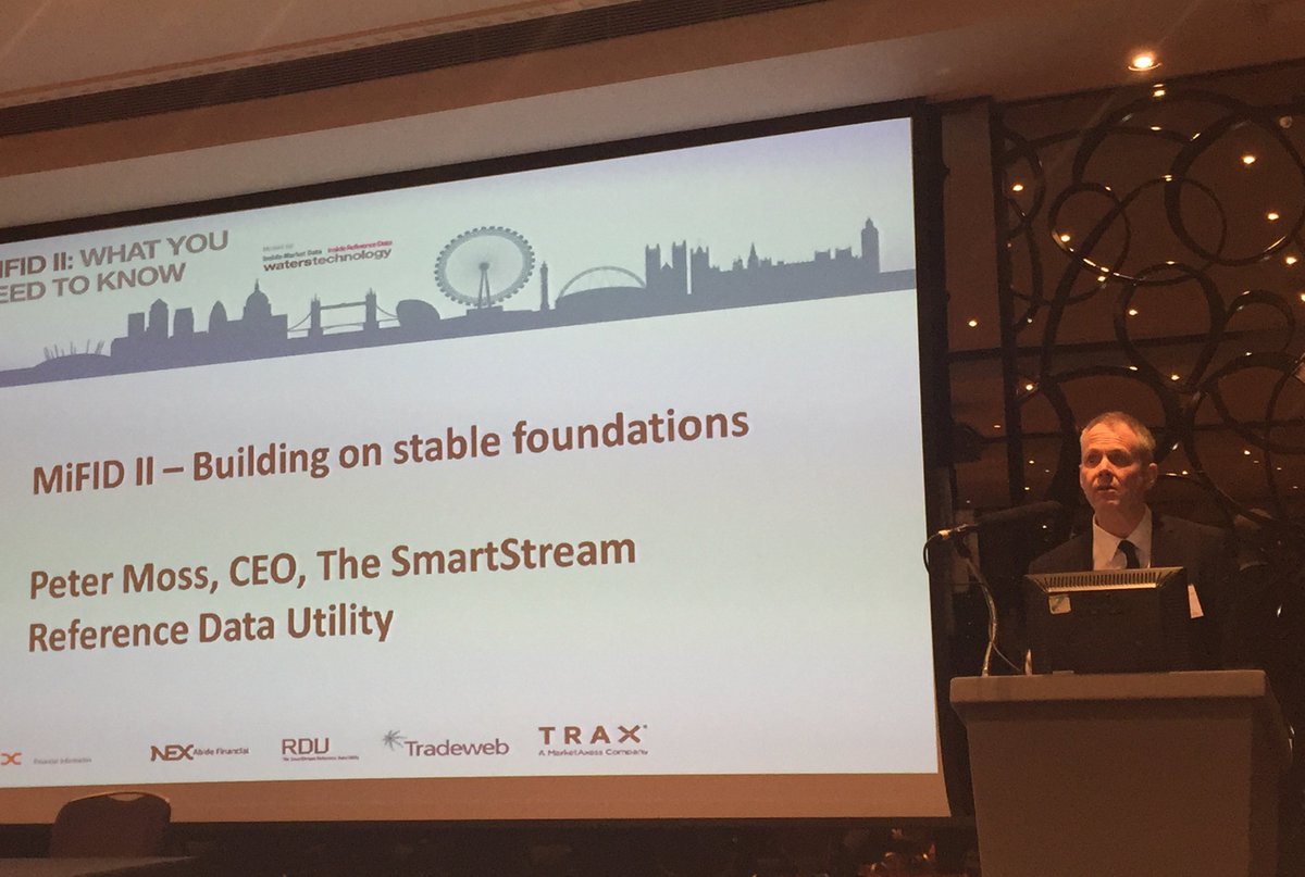 smartstreamhq's tweet image. The SmartStream Reference Data Utility featured at the @WatersTech breakfast event @MayfairHotel #london on: #MiFIDII: What you need to know