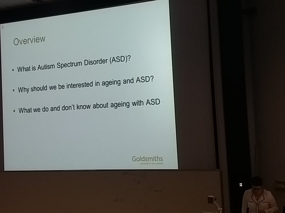 GoldsmithsMSP's tweet photo. #brainawarenessday @mmbgoldsmiths @GoldsmithsUoL Rebecca taking about Autism in adults. https://t.co/sM5afZqVOI