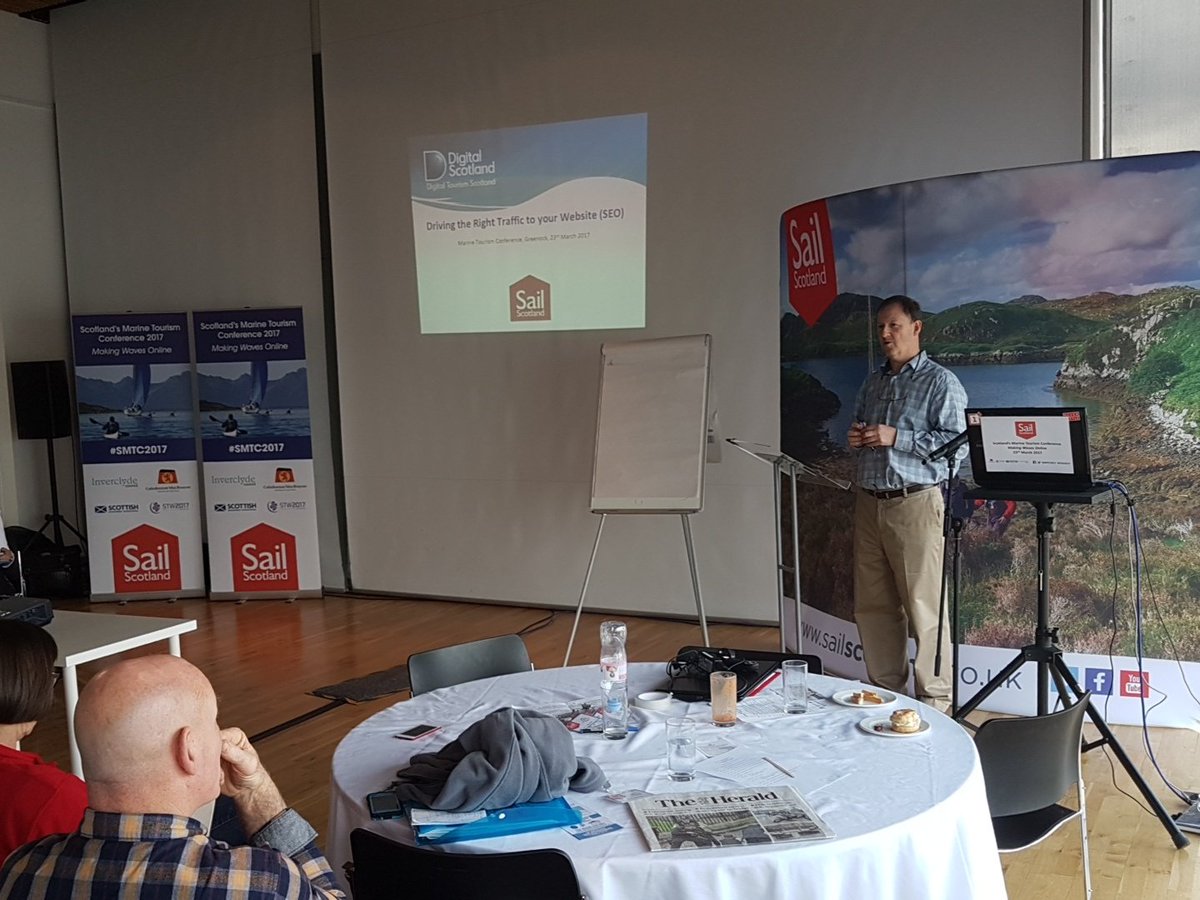 sailscotland's tweet photo. Workshop No2 with @toowist
Driving the right traffic to your website
SEO
#SMTC2017 #STW2017 https://t.co/a2yRdr7HPX