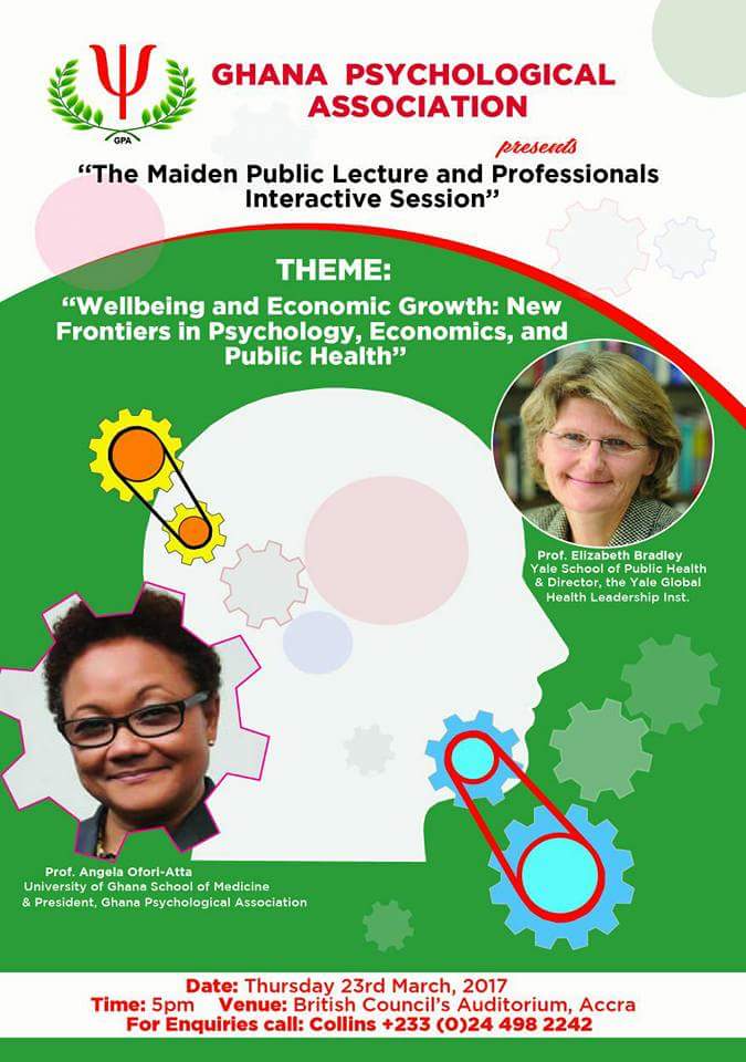 Wellbeing and economic growth; new frontiers in psychology, economics and public health”.
You must be there