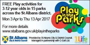 StAsporthealth's tweet photo. See you on Monday 3rd April for our first Play in the Parks session of 2017 @R2GStAlbans @StAlbansHF @StAlbansSchools @radioverulam https://t.co/6MkJ6prFXu
