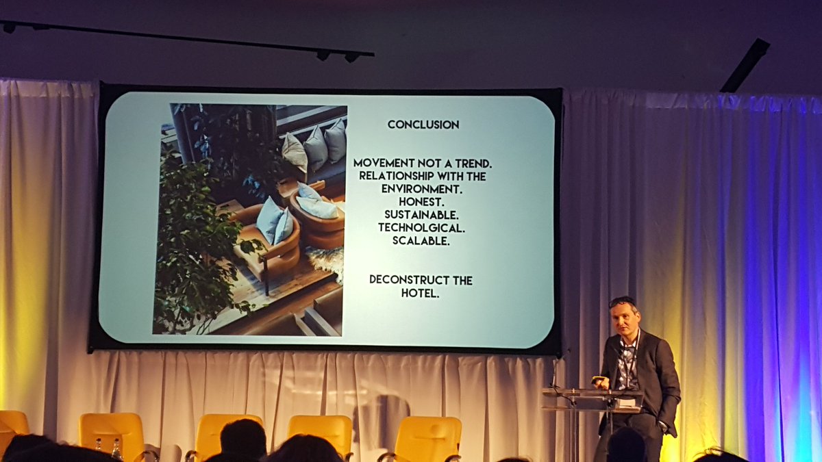 Great synopsis of hotel design movement (not a trend!) by John Henry Boyle of <a href="/21spaces/">21spaces</a> #FitOutConference