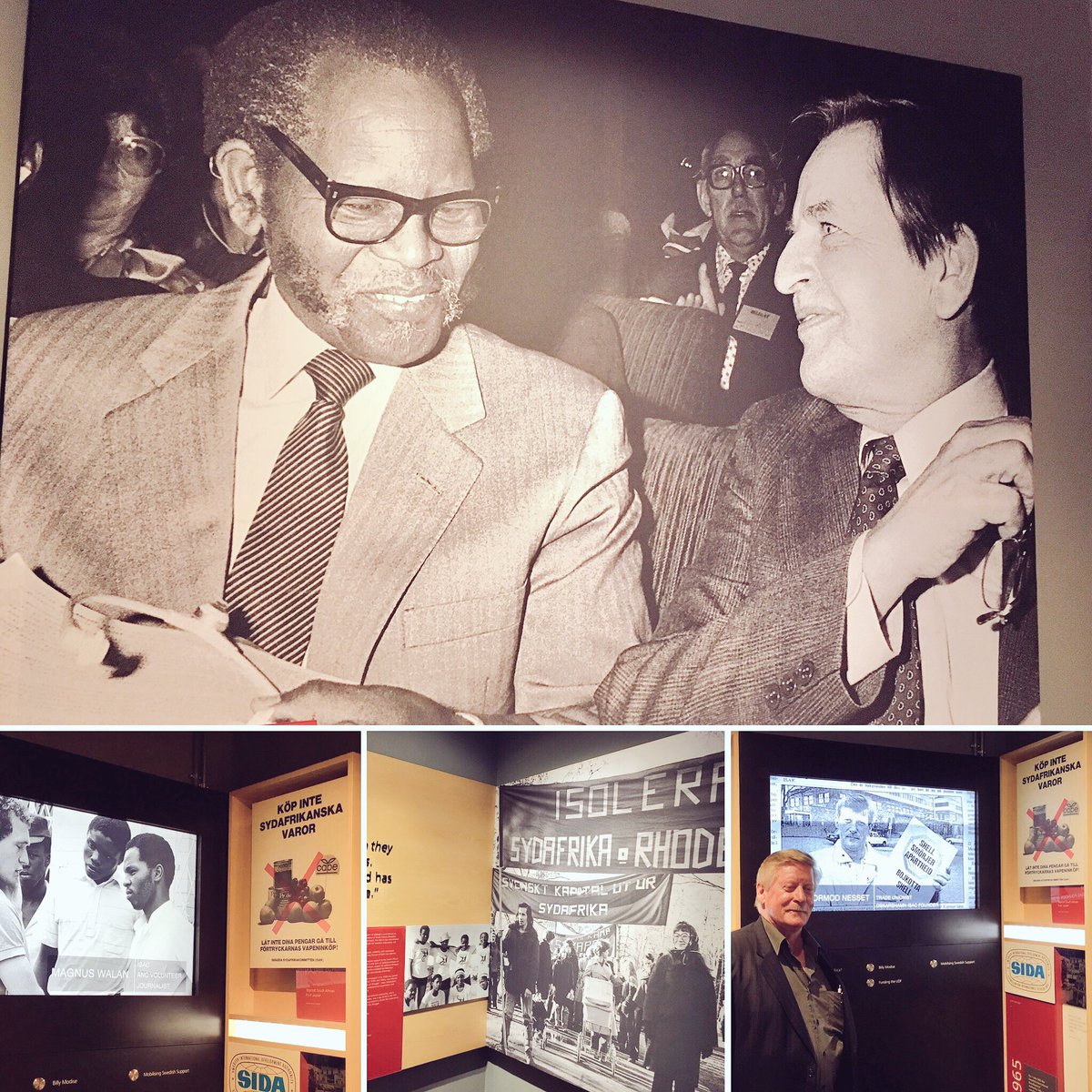 SwedeninSA's tweet photo. Part of the permanent exhibition on Sweden's contribution to the #LiberationStruggle at @liliesleaf #MemoryAgainstForgetting https://t.co/Ca73ZSTa6h