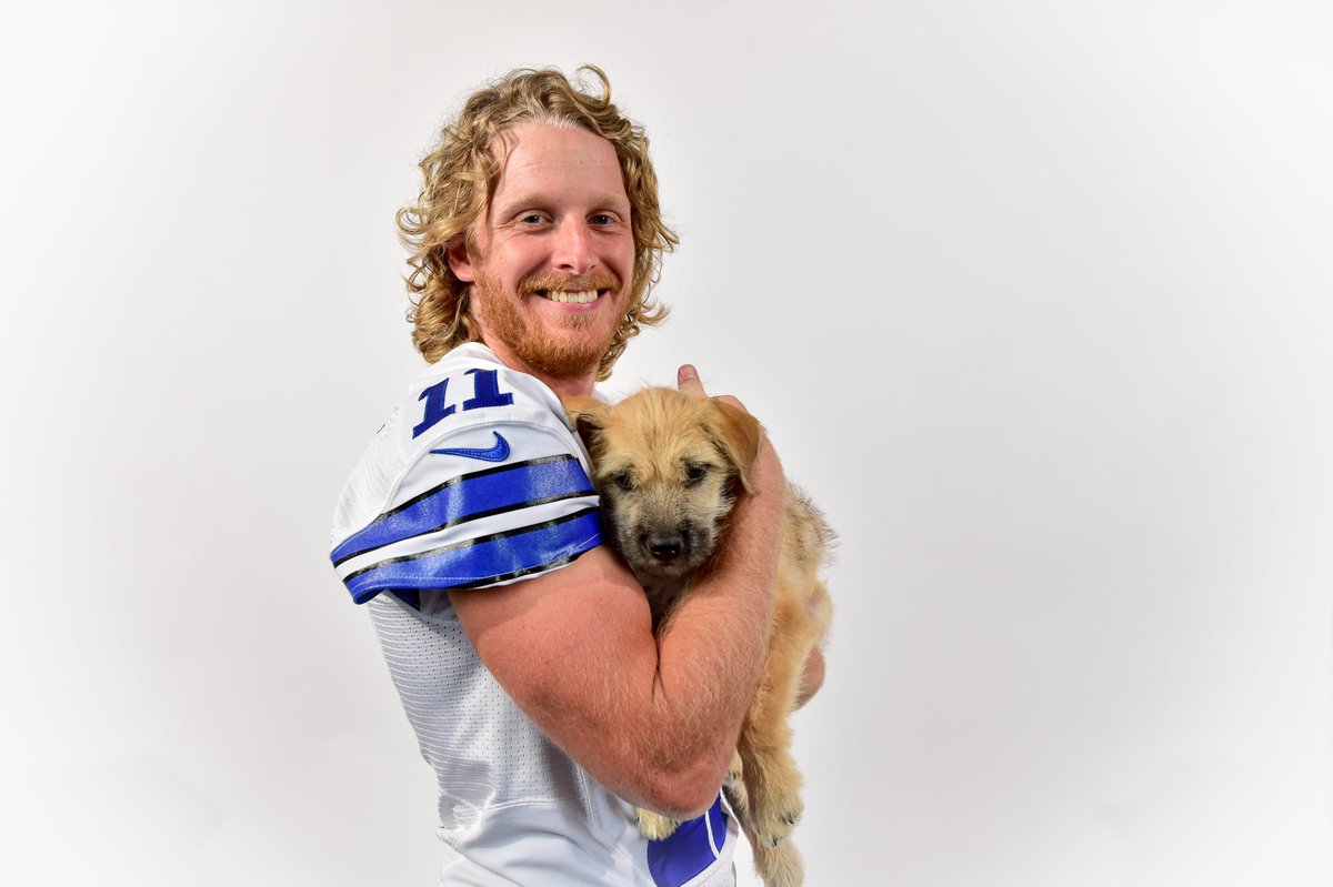 dallascowboys's tweet photo. Hard time getting through the dog days of the offseason?

Our #NationalPuppyDay gallery is here to get you through.
https://t.co/OvxzDKnrw9 https://t.co/ALJtqlqDJp