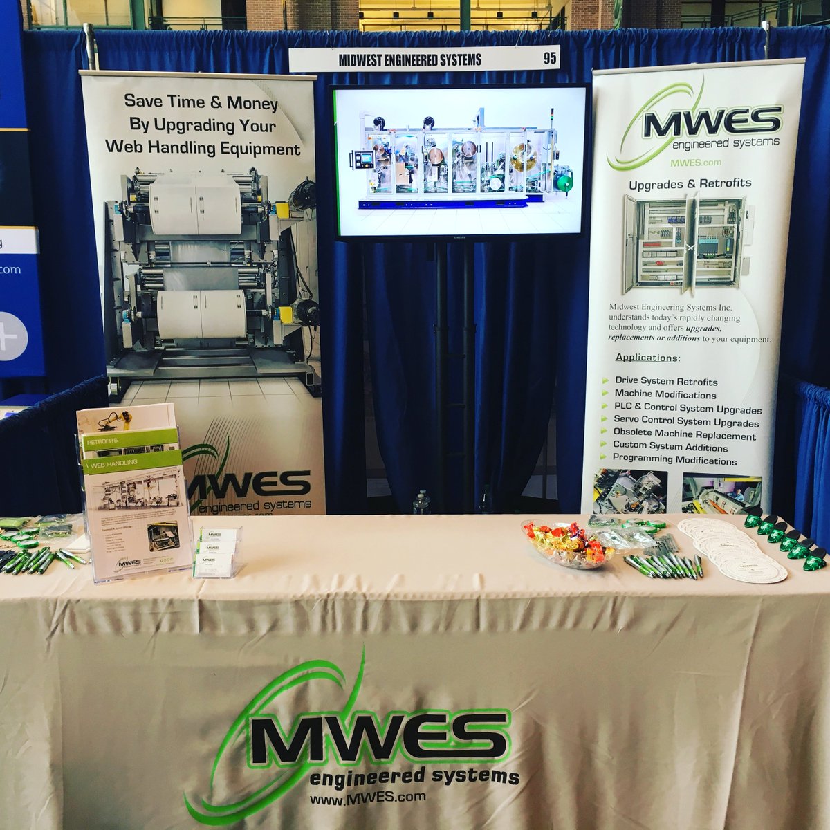 mwengineered's tweet image. Stop by @mwengineered booth 95 @convertersexpo &amp;amp; see the latest in system integration for #WebConverting Technology #ConvExpo #LambeauField