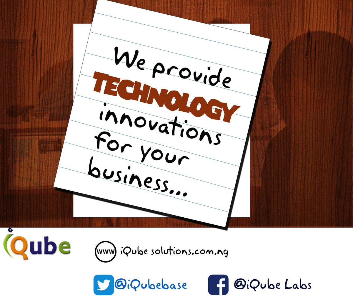 iQube_Labs's tweet image. #ThinkTechSolution #ThinkiQubesolution. Send us a mail today solutions@iqubelabs.com &amp;amp; am sure you will be glad you did.