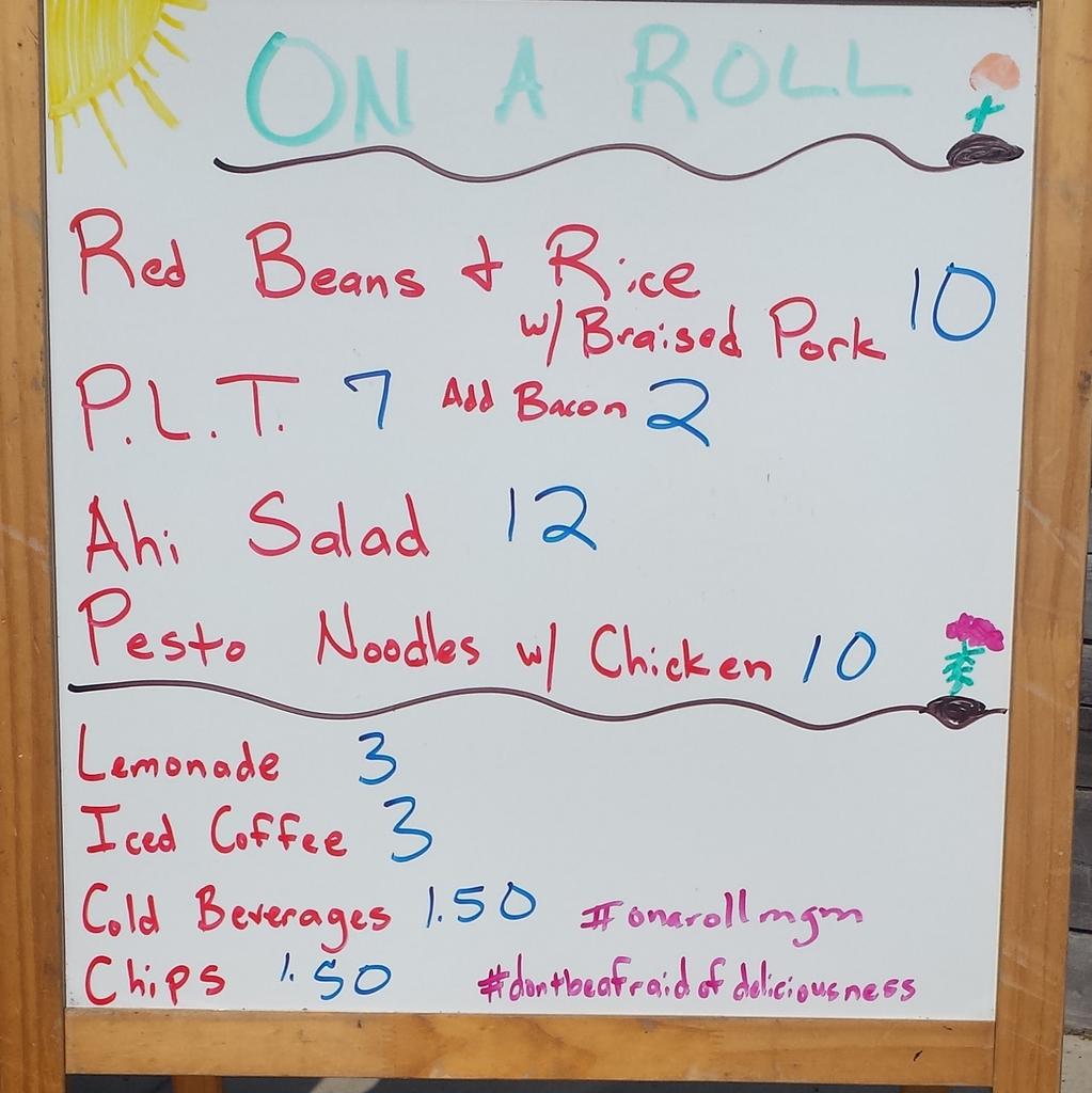 It's too pretty to be inside!!! #onarollmgm #dontbeafraidofdeliciousness