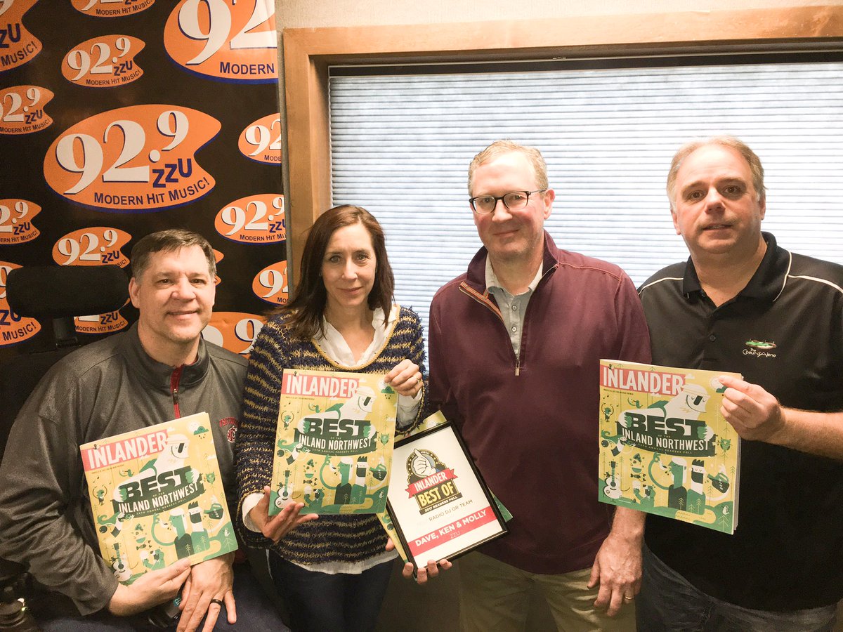 DKM929's tweet photo. Thank you #Spokane @TheInlander readers for voting #DKMShow "Best Morning Team" 19 years in a row! https://t.co/UH6hqnXWBO