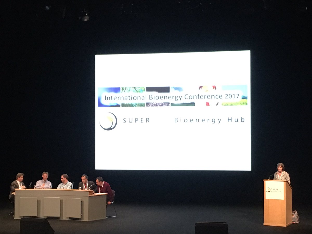 We're at the <a href="/Bioenergy2017/">Int. Bioenergy Conf.</a> plenary session to discuss what's next for bio energy and how can the tech be implemented? #bioenergy2017