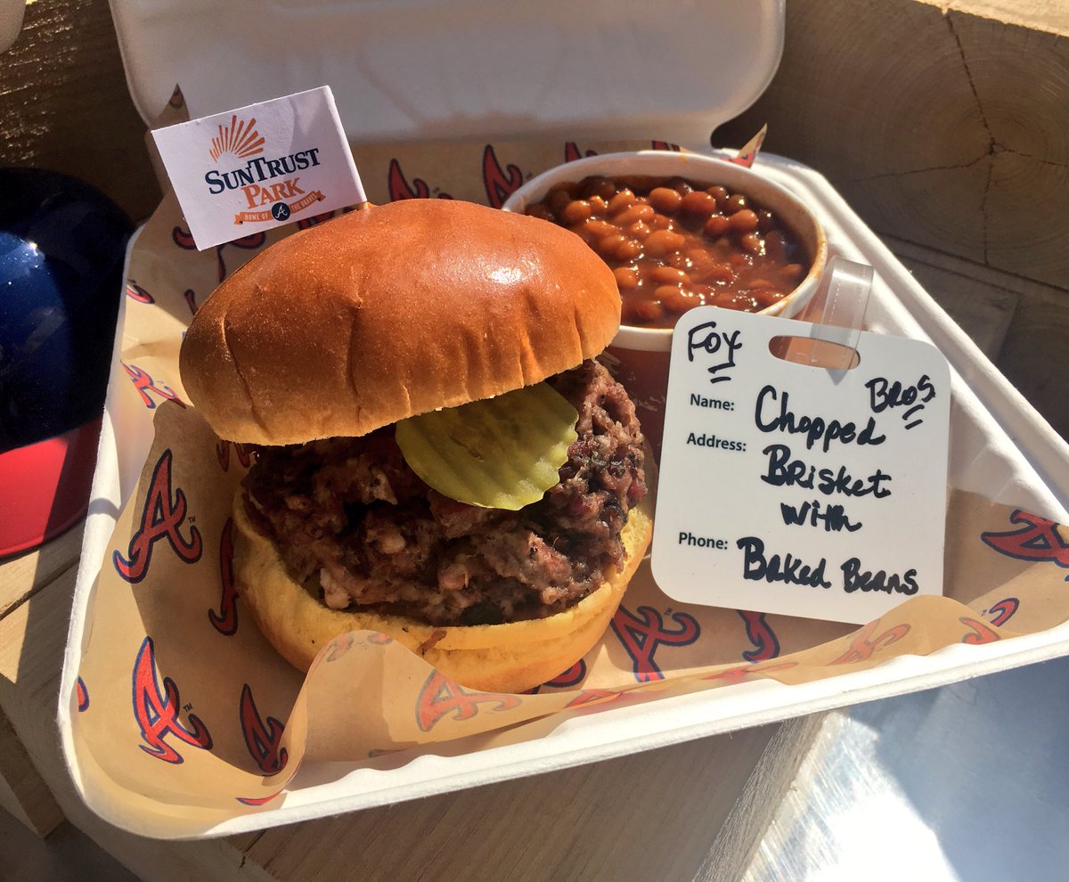 Braves's tweet photo. 😍 Check out some of the items on the menu this season at @SunTrustPark! 😍 https://t.co/SaIle4VU0g