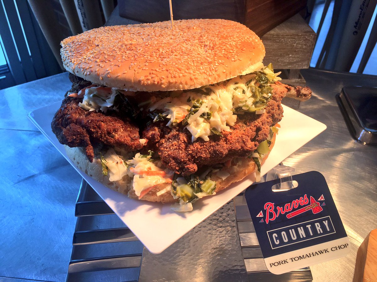 Braves's tweet photo. 😍 Check out some of the items on the menu this season at @SunTrustPark! 😍 https://t.co/SaIle4VU0g