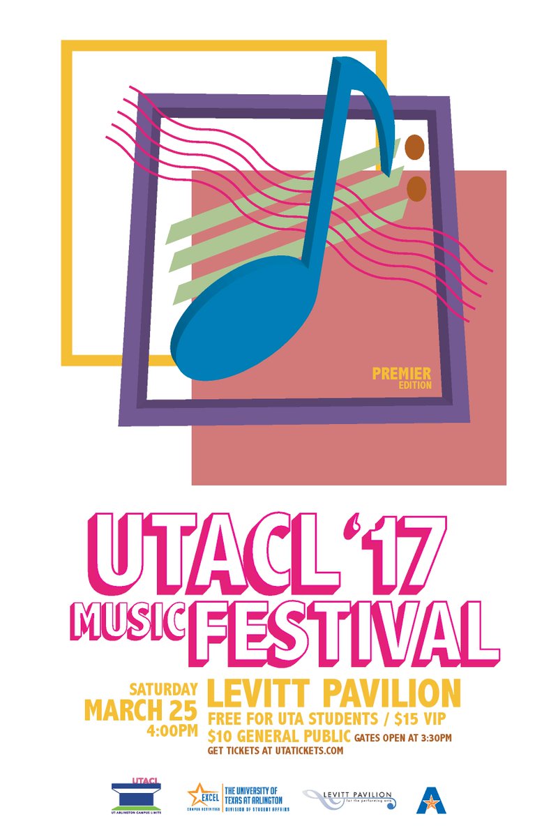 ShorthornAds's tweet photo. Free concert for UTA students this Saturday! There will be foods, there will be games, and did we mention it's FREE?! #UTACL https://t.co/RZYhnqwIPs
