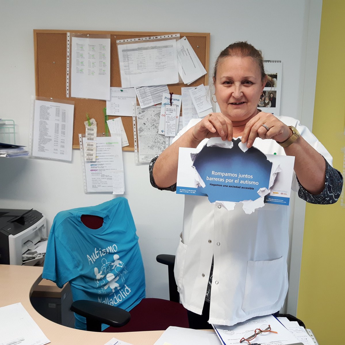 Pilar Martín Dávila enfermera Centro de Salud Parque Alameda-Covaresa. Con gran sensibilidad se une a la campaña #DiaMundialAutismo