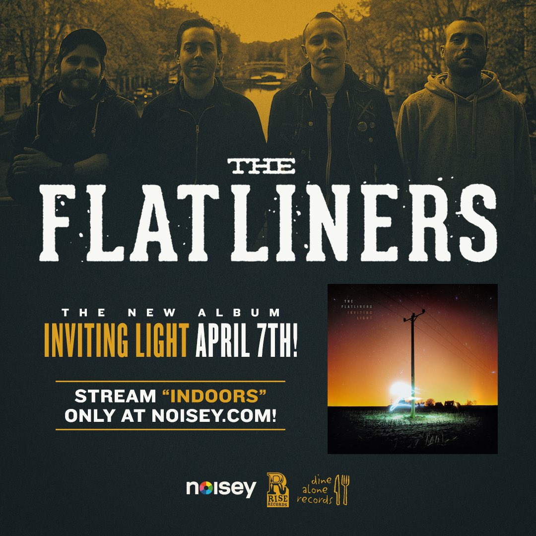 theflatliners's tweet photo. INVITING LIGHT ⚡️ APRIL 7

@NoiseyMusic is streaming another new track 'Indoors' here: https://t.co/mQTJJzMs3S https://t.co/WEtPFW4DEF