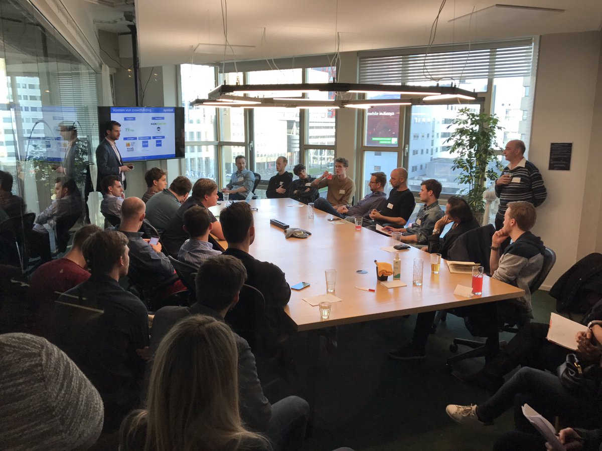 VentureCafeRdam's tweet photo. Just kicked off our program with a full session by @SymbidNL #crowdfunding #vcrlove https://t.co/X3OAJphMk3