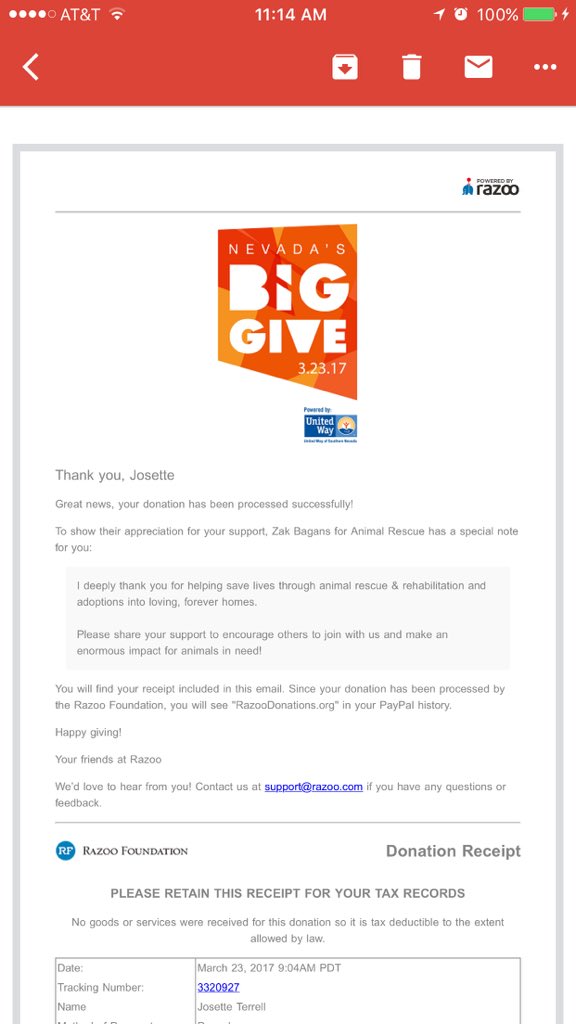 sette21's tweet image. I just donated. Glad to help out our furry friends in NV! Much love from Chicago! ❤️ 😺🐶❤️