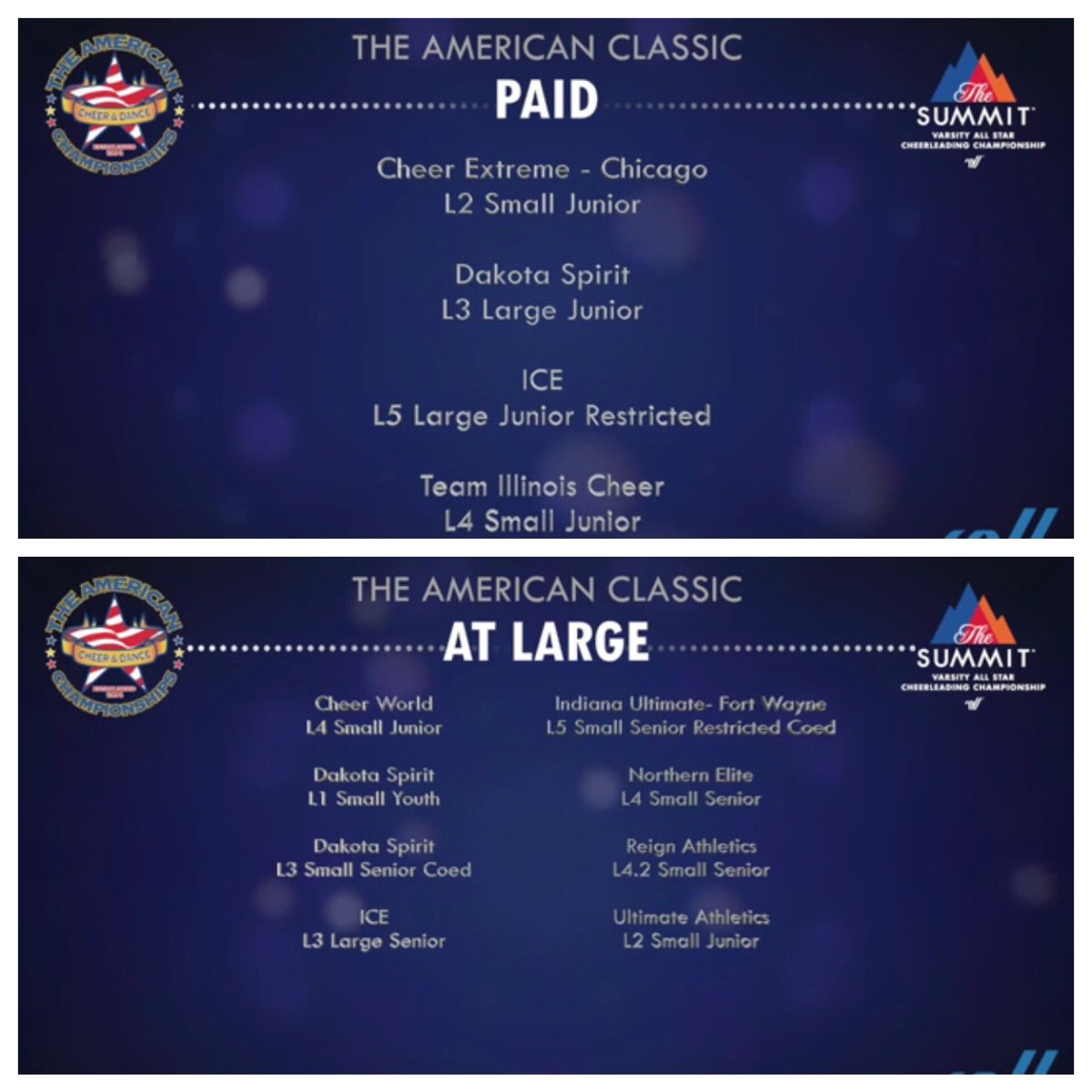 AmChamps's tweet photo. Congratulations to our Bid winners from #ACClassic ๐ https://t.co/98WUaolSXH
