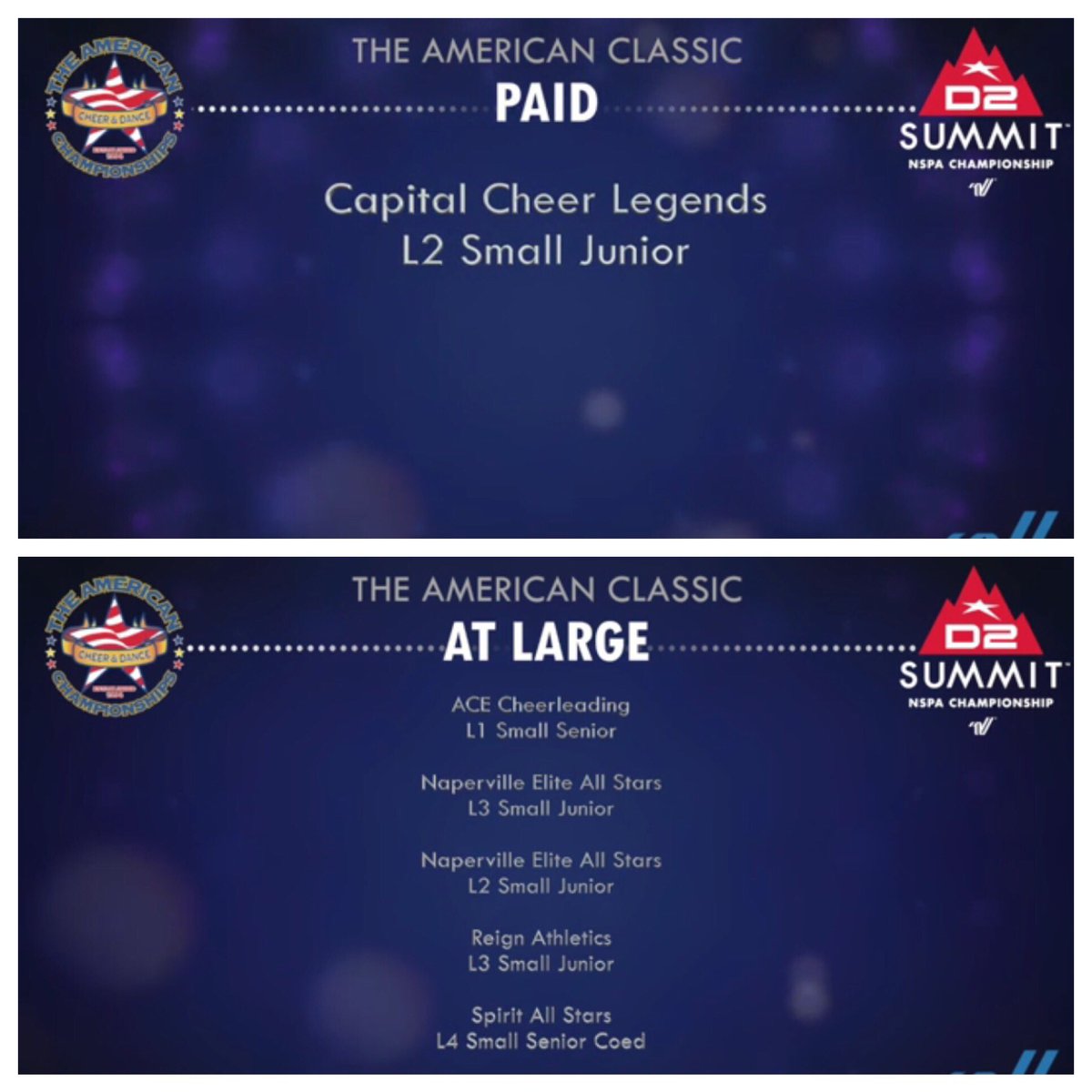 AmChamps's tweet photo. Congratulations to our Bid winners from #ACClassic ๐ https://t.co/98WUaolSXH