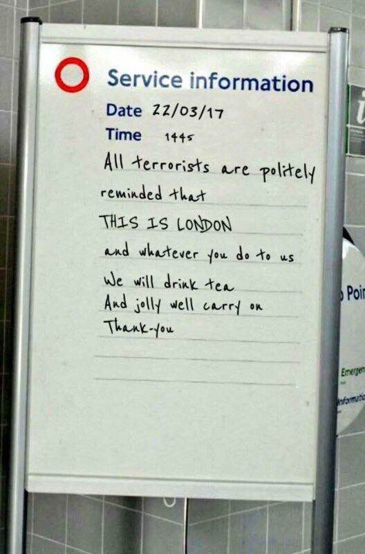 ColbourneSarah's tweet image. In true Brit style. This is how we roll on this awesome island. Keep calm and carry on 👍👍👍