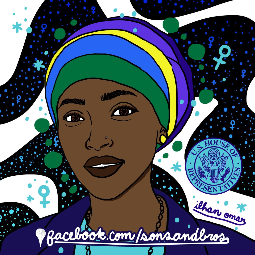 sonsandbros's tweet image. Our #WomensHistoryMonth continues with America's first Somali-American and Muslim legislator @IlhanMN bit.ly/2nN1OAV