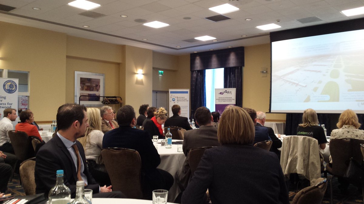 DeanWalters's tweet photo. #mtn2017 We are off and running @stanstedchamber event. Making new friends @InspiringHerts @HertsMercury @sowerbygroup https://t.co/3X1jlH4B1b