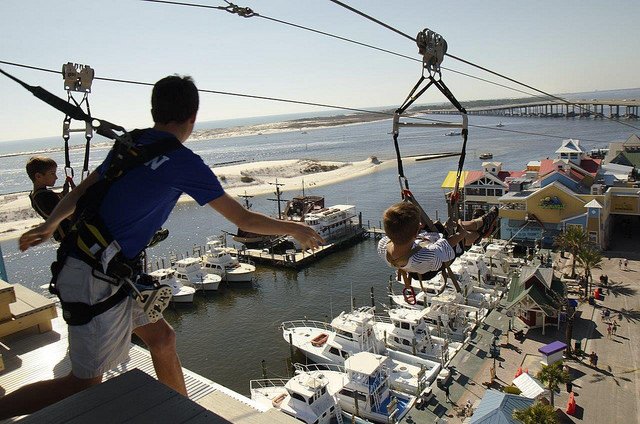 HWVDestin's tweet photo. Feeling adventurous? HarborWalk Adventures has you covered! #freefall #rockwall #zipline https://t.co/Trw9G9zIT4