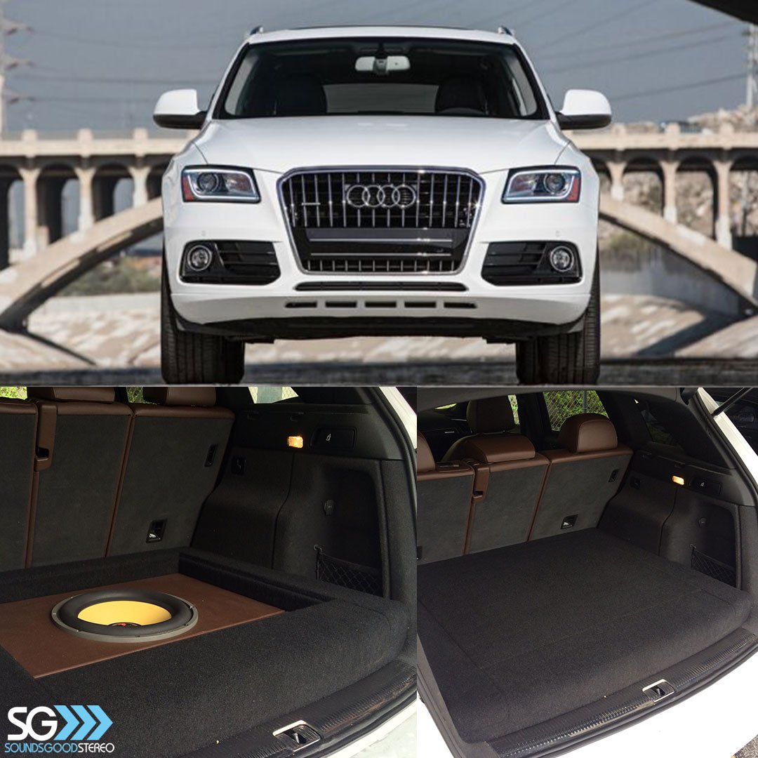 Custom #subwoofer #enclosure that is completely hidden when the top panel is installed. The @focalamerica #K2Power  soundsgoodstereo.com