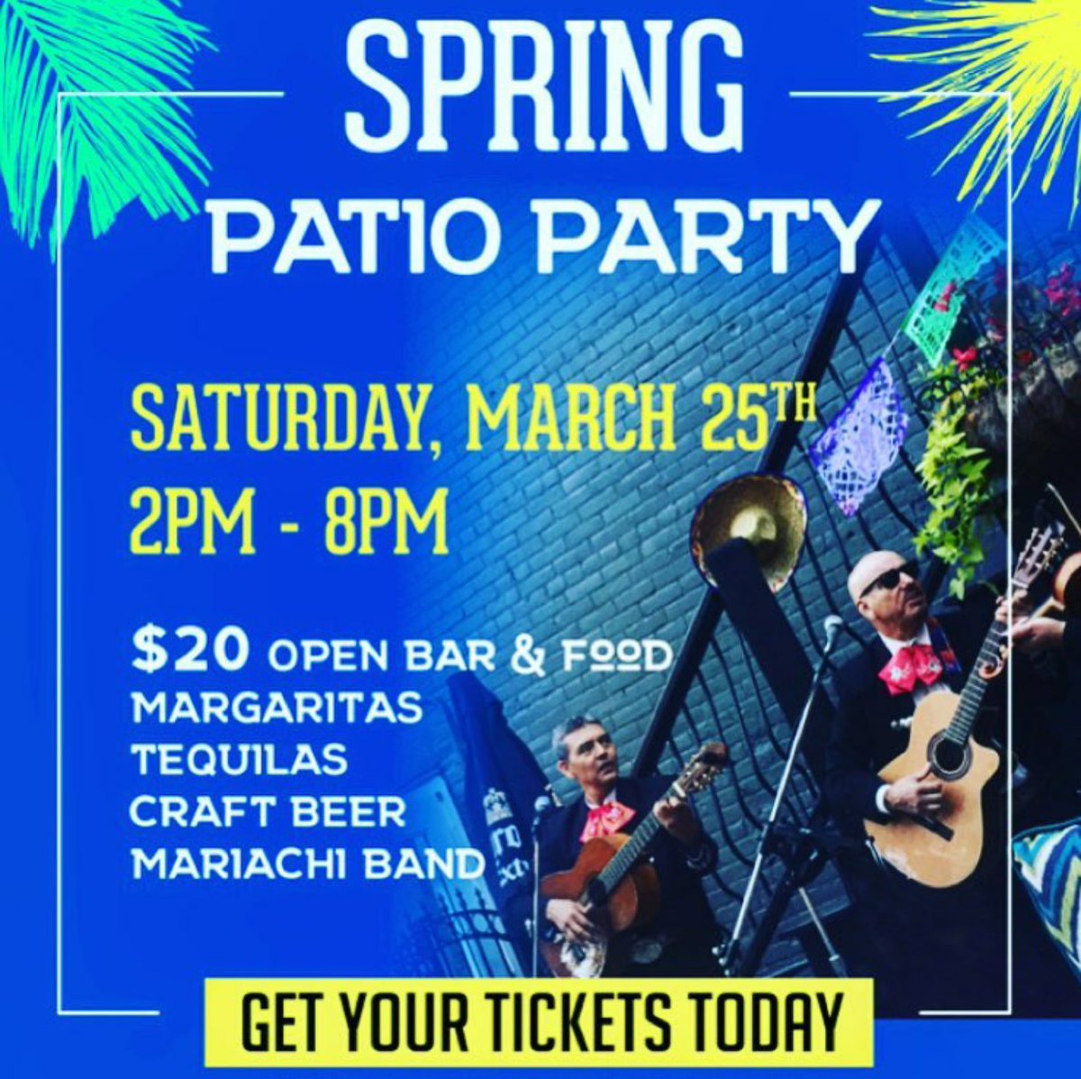 Craving summer? Join us this #Saturday for our #Spring #patio #party 😎  #Leslieville <a href="/TequilaTromba/">Tequila Tromba</a> <a href="/WellingtonBrew/">Wellington Brewery</a> <a href="/CollingwoodBeer/">The Collingwood Brewery</a> 🍻