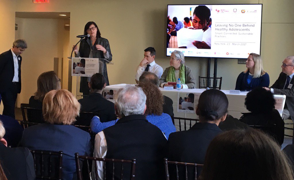 Linda_Kelly__'s tweet photo. Closing remarks call to action for healthy adolescents-GFF DIrector Mariam Claeson #healthyadolescents #CUAMMCSW61 https://t.co/kF3cEcGx6P