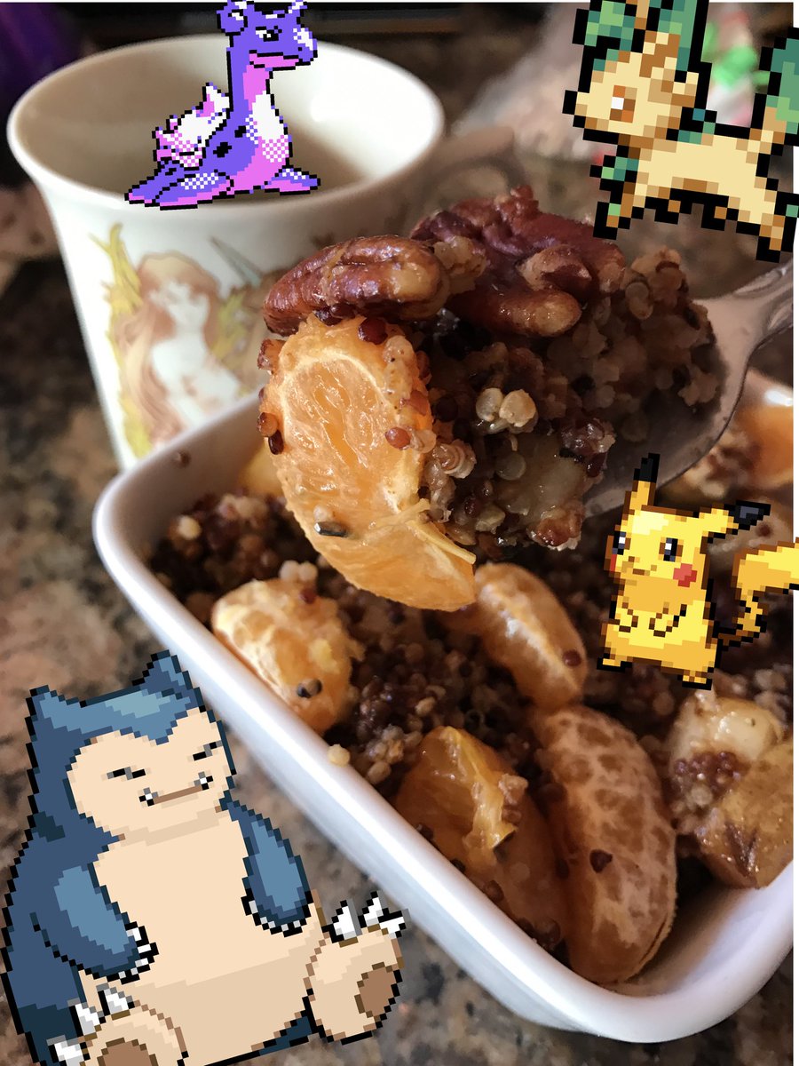 Nodesof_Ranvier's tweet photo. A delicious vegan breakfast bowl that is plant based and packed with protein #8gram #pokemon #vegan #breakfastbowl #kawaii #leafon https://t.co/lqhVVcoi7s
