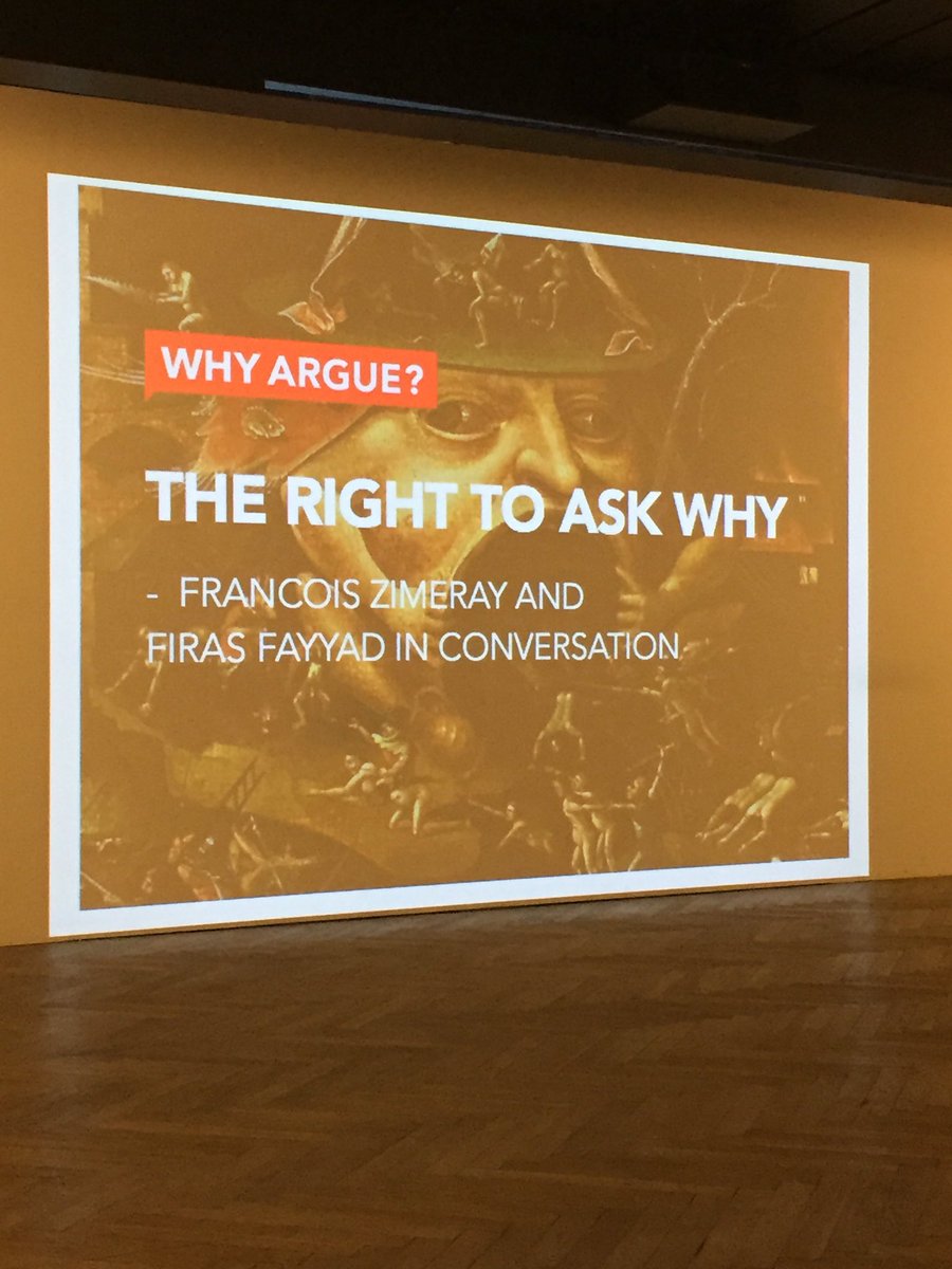 TheWhyFound's tweet photo. Universality of mankind is not an abstract - thank you to @firasfayy @francoiszimeray @Charlottenborg @cphdox #InConversationWith #whyargue https://t.co/UiCuEC4LjT