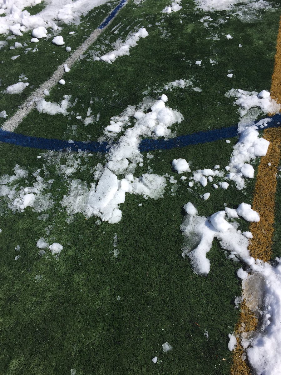 ArlingtonGLax's tweet photo. When you spend your prep and lunch shoveling a field. #laxcoachproblems https://t.co/TydOqoxQZq