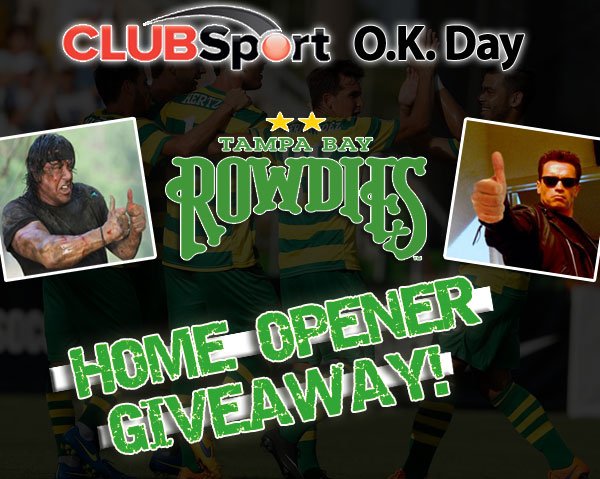 ClubSportTweets's tweet photo. CONTEST ALERT! Send us a "thumbs up" picture on any form of our social media to win a pair of tickets to the Rowdies home opener! Good luck! https://t.co/rQsxvknzbg