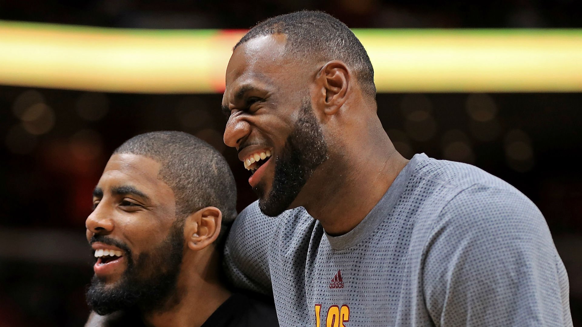 LeBron James sings \Happy Birthday\ to Kyrie Irving  