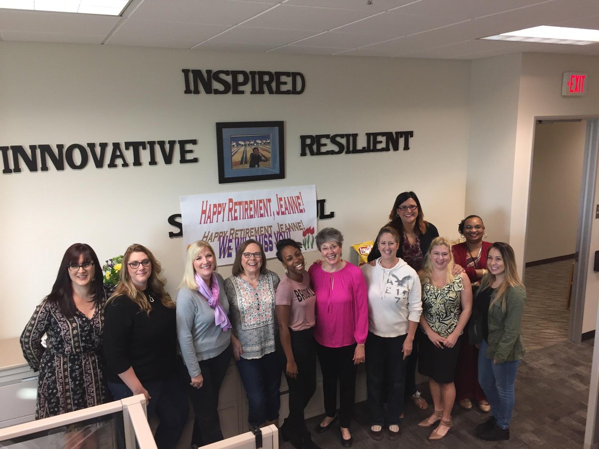 Happy Retirement to Jeanne, we would like to thank you for 17 years of, dedication, knowledge, laughter, grammar lessons, and friendship.