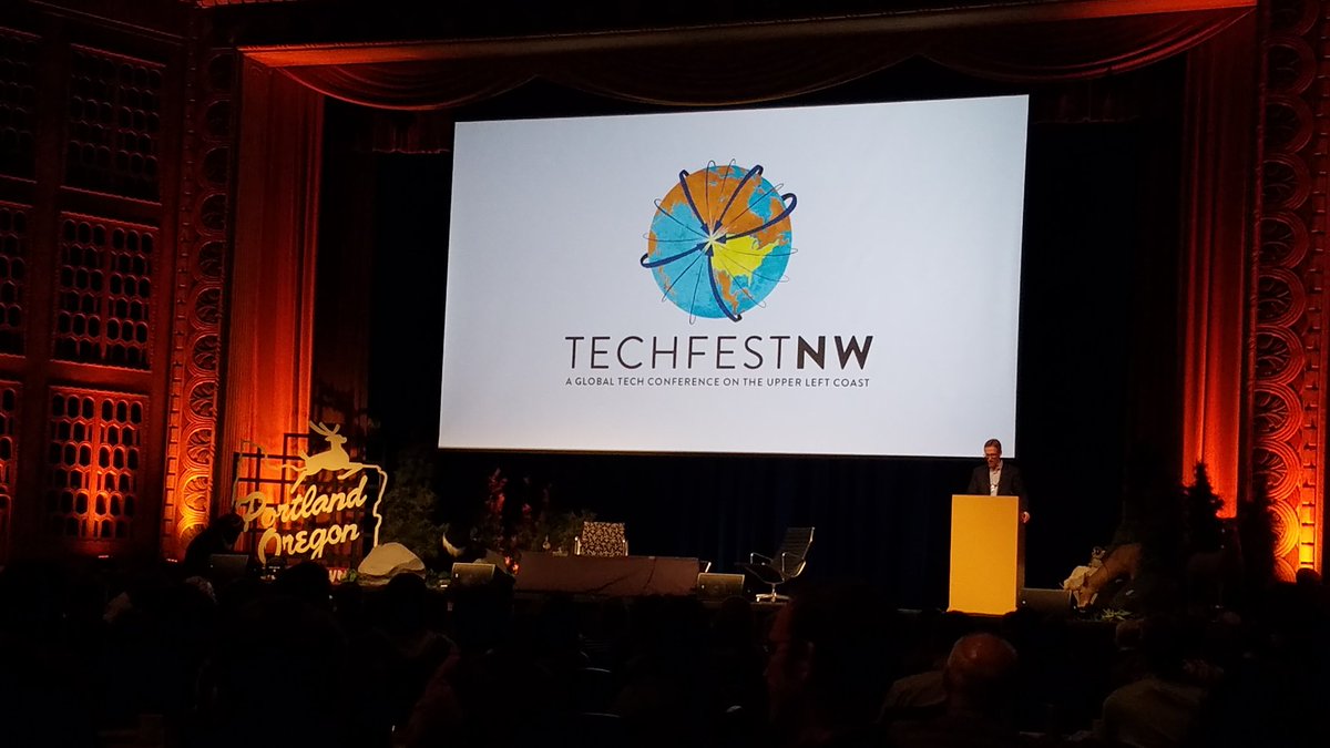 maegansnee's tweet photo. Portland Mayor Ted Wheeler welcomes us to #TechFestNW! https://t.co/bywoPiFV6n