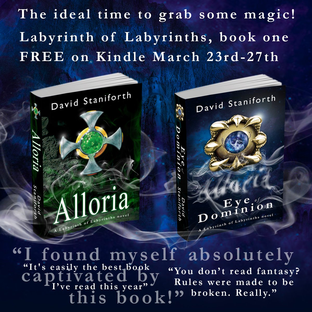 david_dswrites's tweet photo. My top rated Novel, Alloria, is currently FREE to download.
Worldwide link: https://t.co/ZeS0HztmHm https://t.co/UsX5XtNLjT