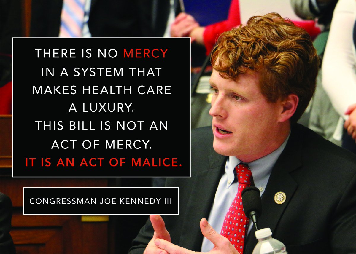 joekennedy's tweet image. President Trump &amp;amp; GOP leaders are negotiating #TrumpCare behind closed doors. RT to show them exactly where we stand.