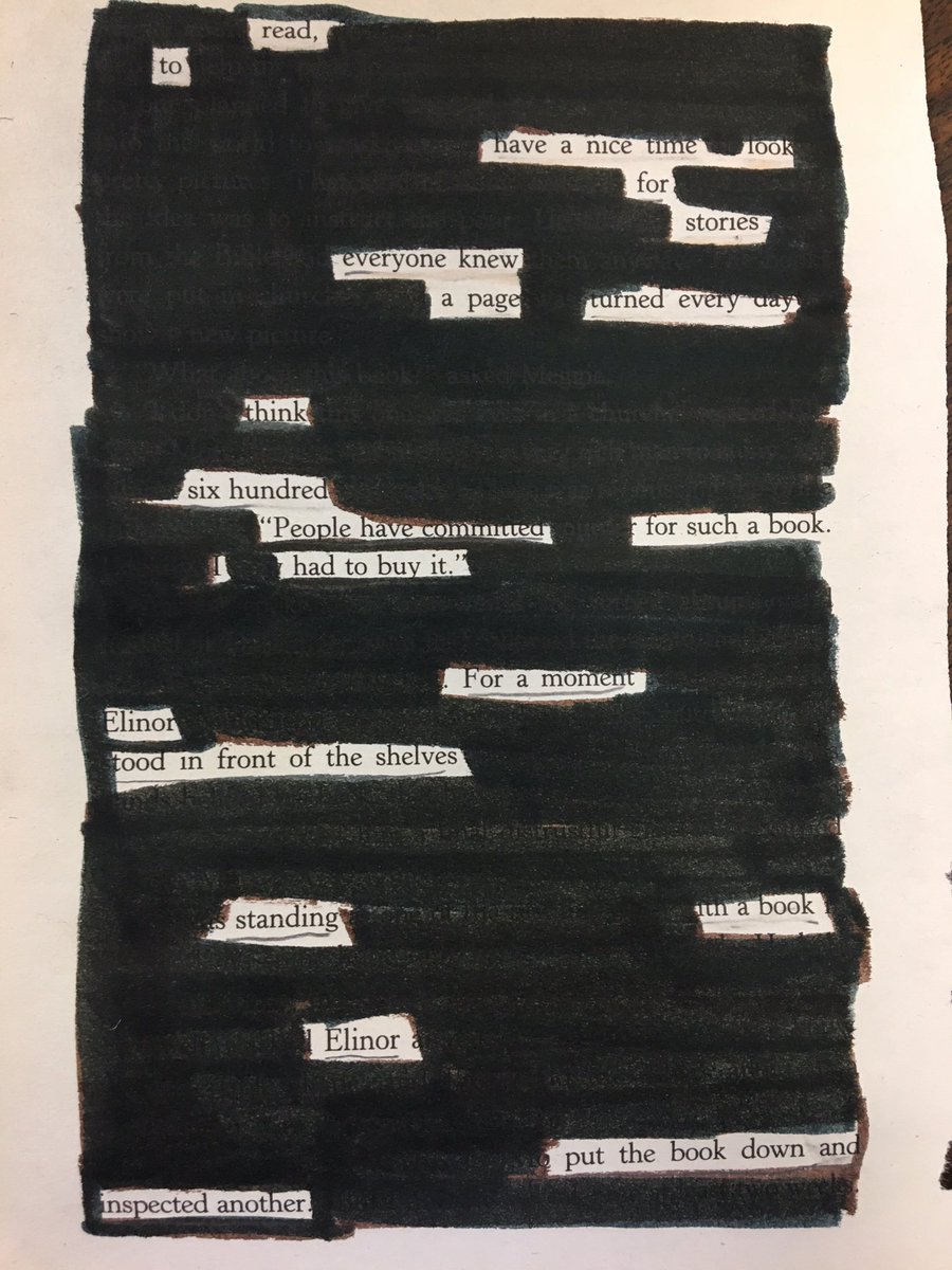 AnnBrobbel's tweet photo. The Write Moves - Blackout Poetry #NKMSPursuit2017 https://t.co/zYA9tpuve9
