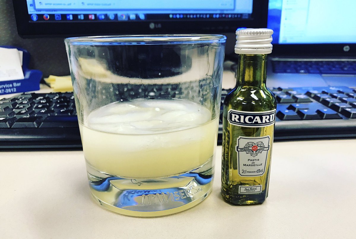Kristen_Janssen's tweet photo. Despite 5 yrs in the @Pernod_Ricard🇫🇷 group, never tried the famous Pastis until now. Yum! (Gonna drink it in my @JPWisersCA🇨🇦 glass tho) 😁 https://t.co/3hld8wUTJh