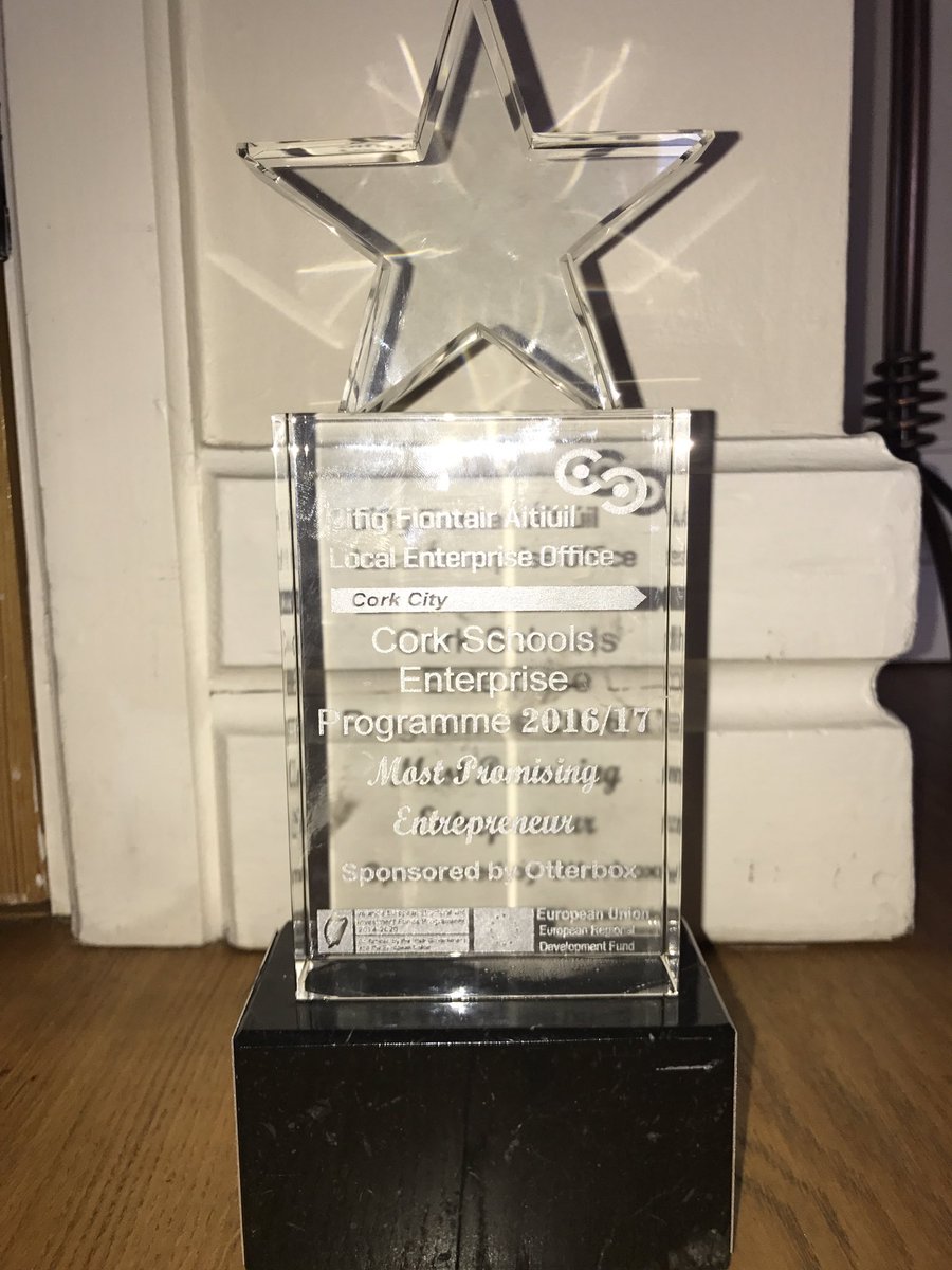 We would like to congratulate our CEO Cathal Ring for winning the Otterbox most Promising Entrepreneur award <a href="/StudentEntProg/">StudentEntProg</a> <a href="/OtterBox_IRE/">OtterBox_IRE</a>
