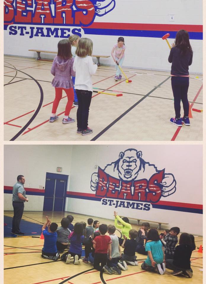 BIG #classyclap to the students at St. James School in Lively!  A great start #growingthegame with #golfinschools!