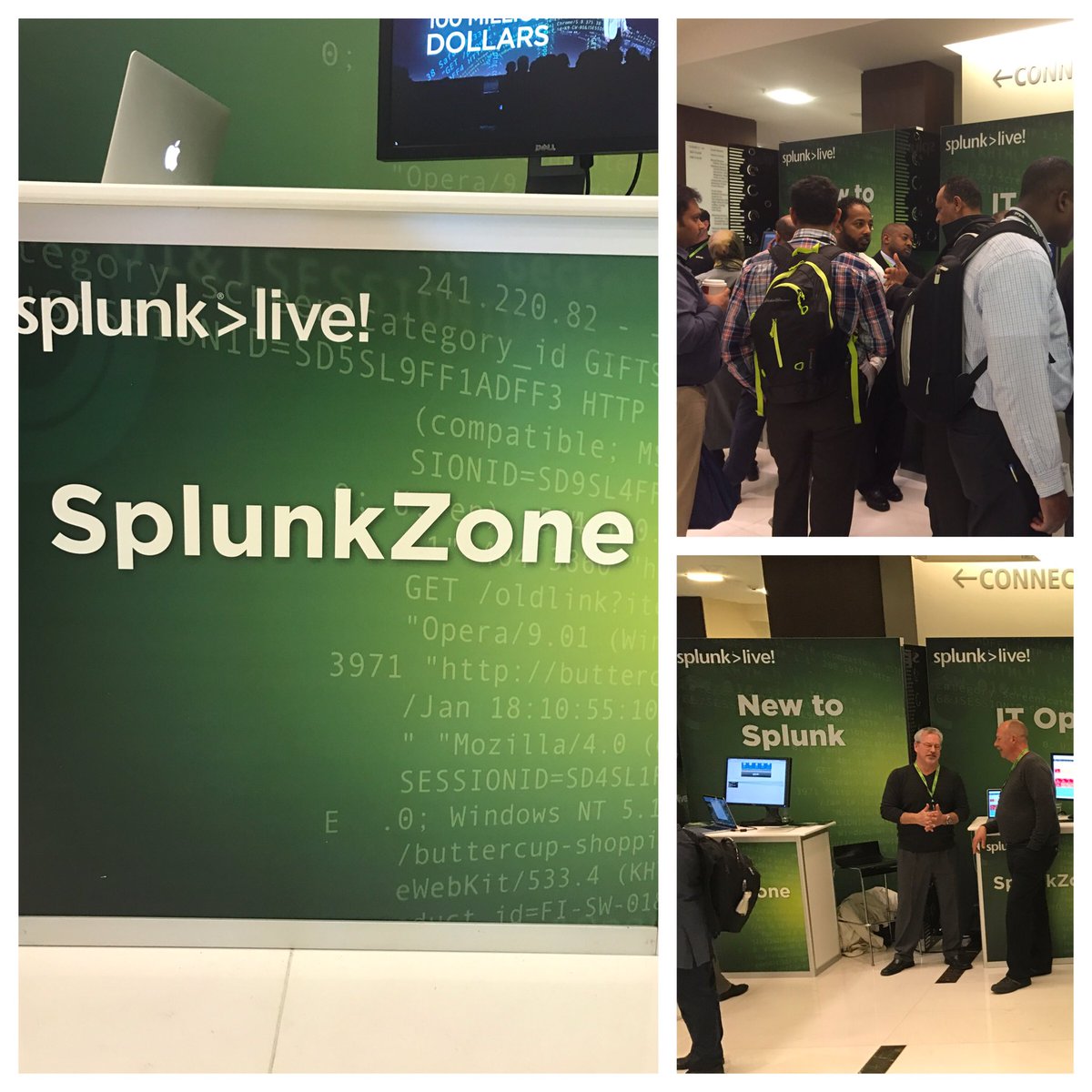 Be sure to stop by our Splunk Zone during the next break at 2:15! #SplunkLive