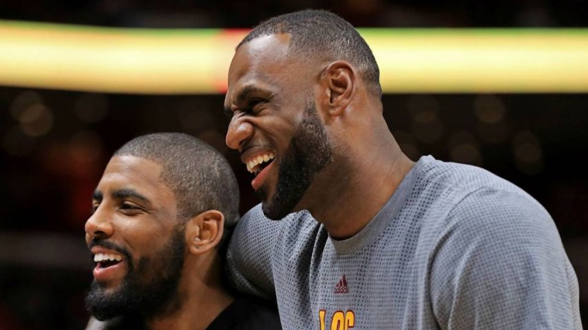 Watch LeBron James embarrass Kyrie Irving by singing \Happy Birthday.\ 