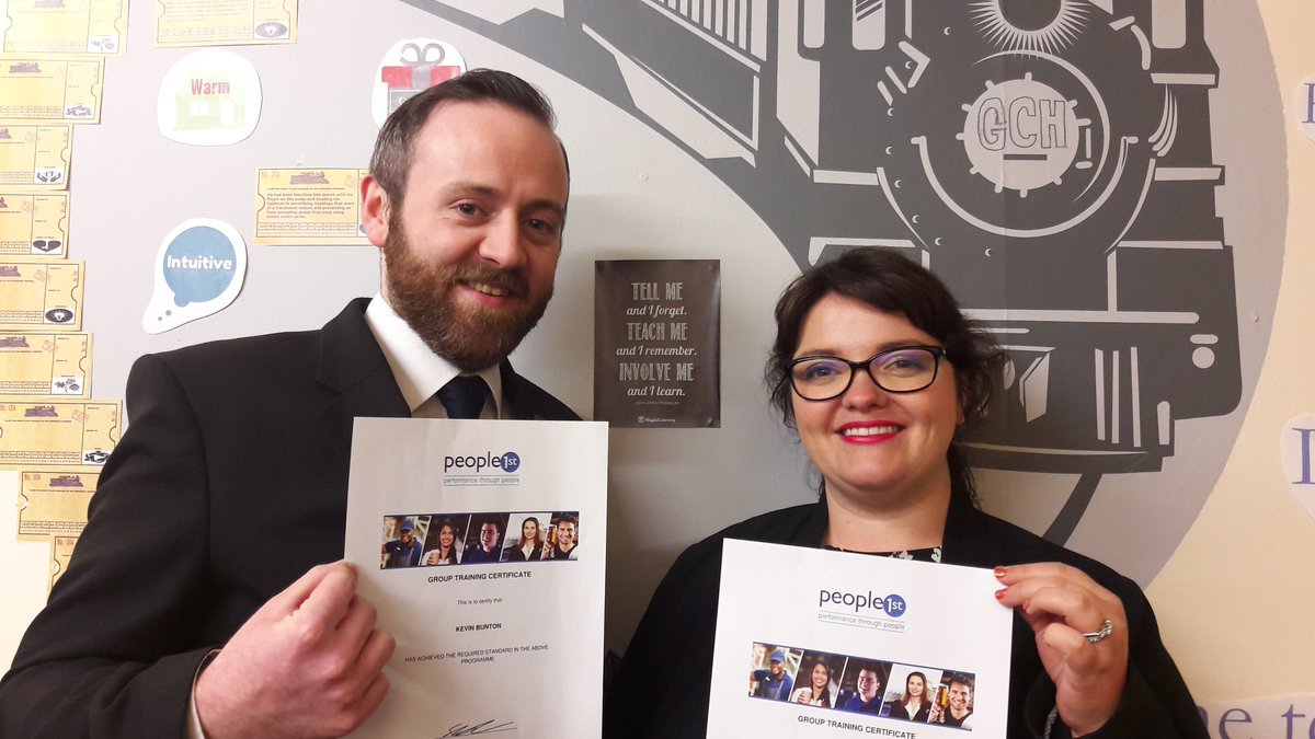 Well done!!!!to GCH colleagues Rachel and Kevin for recently achieving their Group Training Certificate.#localgreats